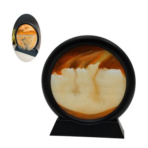 ENFEITE DECORATIVO DE MESA MODELO PINTURA DE AREIA EM PLÁSTICO E VIDRO REF: APSH-3