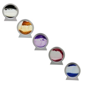 ENFEITE DECORATIVO DE MESA MODELO PINTURA DE AREIA EM PLÁSTICO E VIDRO REF: APSH-6