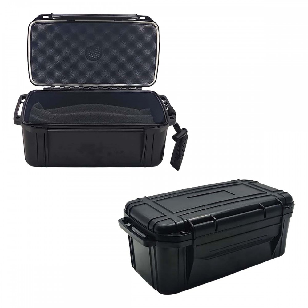 CAIXA UMIDORA PARA TRANSPORTE E ARMAZENAGEM DE 10 À 15 CHARUTOS EM PLÁSTICO ABS REF: APX-3002CI
