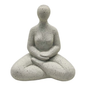 ENFEITE DECORATIVO DE MESA MODELO YOGA EM RESINA PLÁSTICA REF: AP674807S