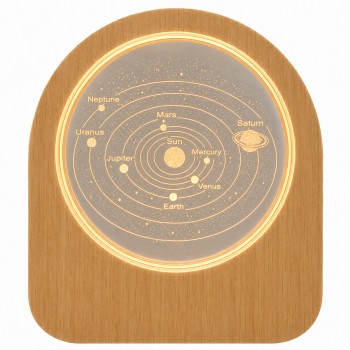 LUMINÁRIA DECORATIVA EM VIDRO COM SUPORTE  MODELO SISTEMA SOLAR REF: AP7814YT-6LX