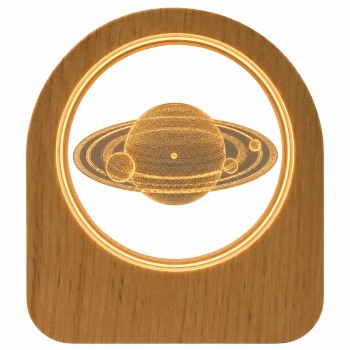 LUMINÁRIA DECORATIVA EM VIDRO COM SUPORTE  MODELO SATURNO REF: AP7814YT-6U1