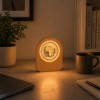 LUMINÁRIA DECORATIVA EM VIDRO COM SUPORTE MODELO PLANETA TERRA REF: AP7814YT-6G LUMINÁRIA DECORATIVA EM VIDRO COM SUPORTE MODELO PLANETA TERRA REF: AP7814YT-6G