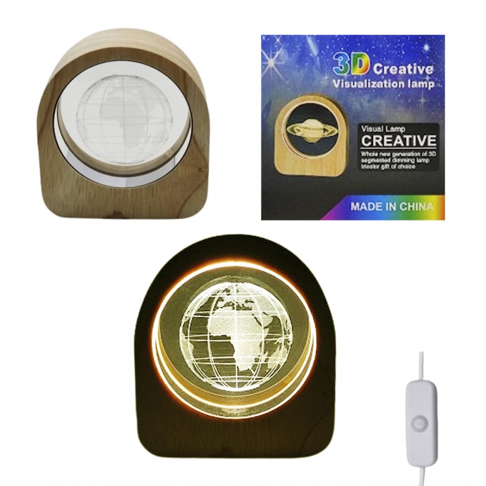 LUMINÁRIA DECORATIVA EM VIDRO COM SUPORTE MODELO PLANETA TERRA REF: AP7814YT-6G LUMINÁRIA DECORATIVA EM VIDRO COM SUPORTE MODELO PLANETA TERRA REF: AP7814YT-6G