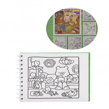 CADERNO DE COLORIR COM ELÁSTICO A5 COM 48 FOLHAS CAPA MOLE REF: APWA507