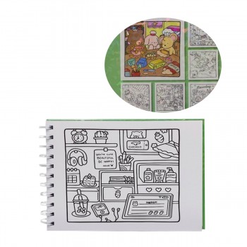 CADERNO DE COLORIR COM ELÁSTICO A5 COM 48 FOLHAS CAPA DURA REF: APYA510