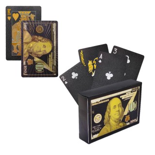 JOGO DE CARTAS BARALHO CAIXA UNITÁRIA COM CARTAS METALIZADA EM PLÁSTICO REF: APJB-001