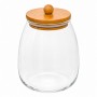  POTE DE VIDRO COM TAMPA EM BAMBU 1000ML REF: APPD1000ML
