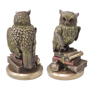 ENFEITE DE MESA MODELO CORUJA EM RESINA PLÁSTICA REF: APWU75033A4