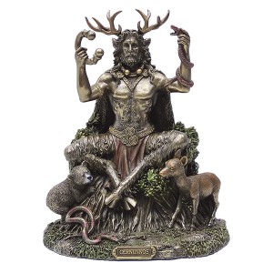 ENFEITE DE MESA MODELO DEUS CERNUNNOS EM RESINA PLÁSTICA REF: APWU77059A4