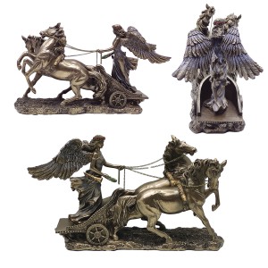 ENFEITE DE MESA MODELO DEUSA GREGA NIKE EM RESINA PLÁSTICA REF: APWU72736A4