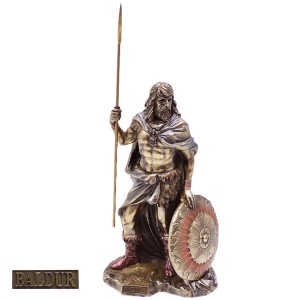 ENFEITE DE MESA MODELO DEUS NÓRDICO BALDUREM RESINA PLÁSTICA REF: APWU75354A4