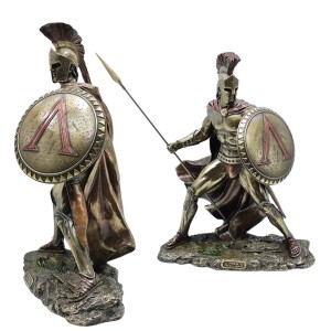 ENFEITE DE MESA MODELO LEONIDAS ESPARTA EM RESINA PLÁSTICA REF: APWU76403A4