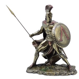 ENFEITE DE MESA MODELO LEONIDAS ESPARTA EM RESINA PLÁSTICA REF: APWU76403A4