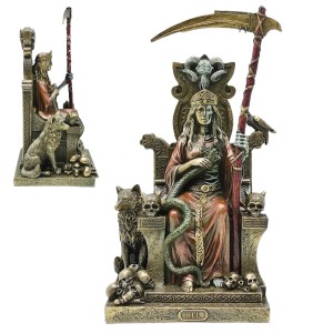 ENFEITE DE MESA MODELO HEL DEUSA NÓRDICA EM RESINA PLÁSTICA REF: APWU77869A4