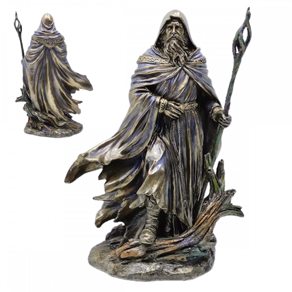 ENFEITE DE MESA MODELO MAGO MERLIN EM RESINA PLÁSTICA REF: APWU78137A4 ENFEITE DE MESA MODELO MAGO MERLIN EM RESINA PLÁSTICA REF: APWU78137A4