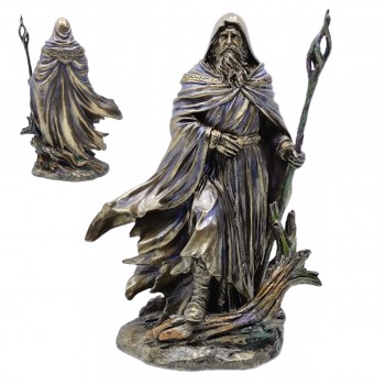 ENFEITE DE MESA MODELO MAGO MERLIN EM RESINA PLÁSTICA REF: APWU78137A4 ENFEITE DE MESA MODELO MAGO MERLIN EM RESINA PLÁSTICA REF: APWU78137A4