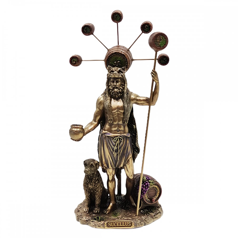 ENFEITE DE MESA MODELO SUCELLUS DEUS CELTA EM RESINA PLÁSTICA REF: APWU78410A4 ENFEITE DE MESA MODELO SUCELLUS DEUS CELTA EM RESINA PLÁSTICA REF: APWU78410A4