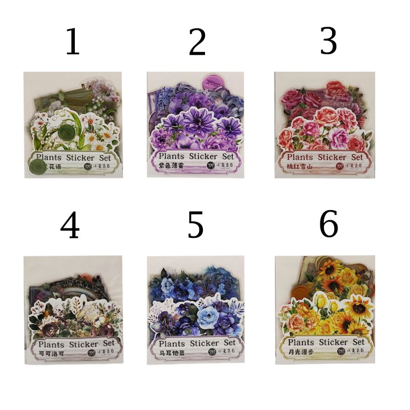 PACOTES CONTENDO 50 ADESIVOS MODELO PLANTAS REF: XM-TZ2932 PACOTES CONTENDO 50 ADESIVOS MODELO PLANTAS REF: XM-TZ2932