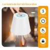 LUMINÁRIA DECORATIVA LED COM ENCAIXE PARA GARRAFA EM METAL E PLÁSTICO REF: APB06L-WH