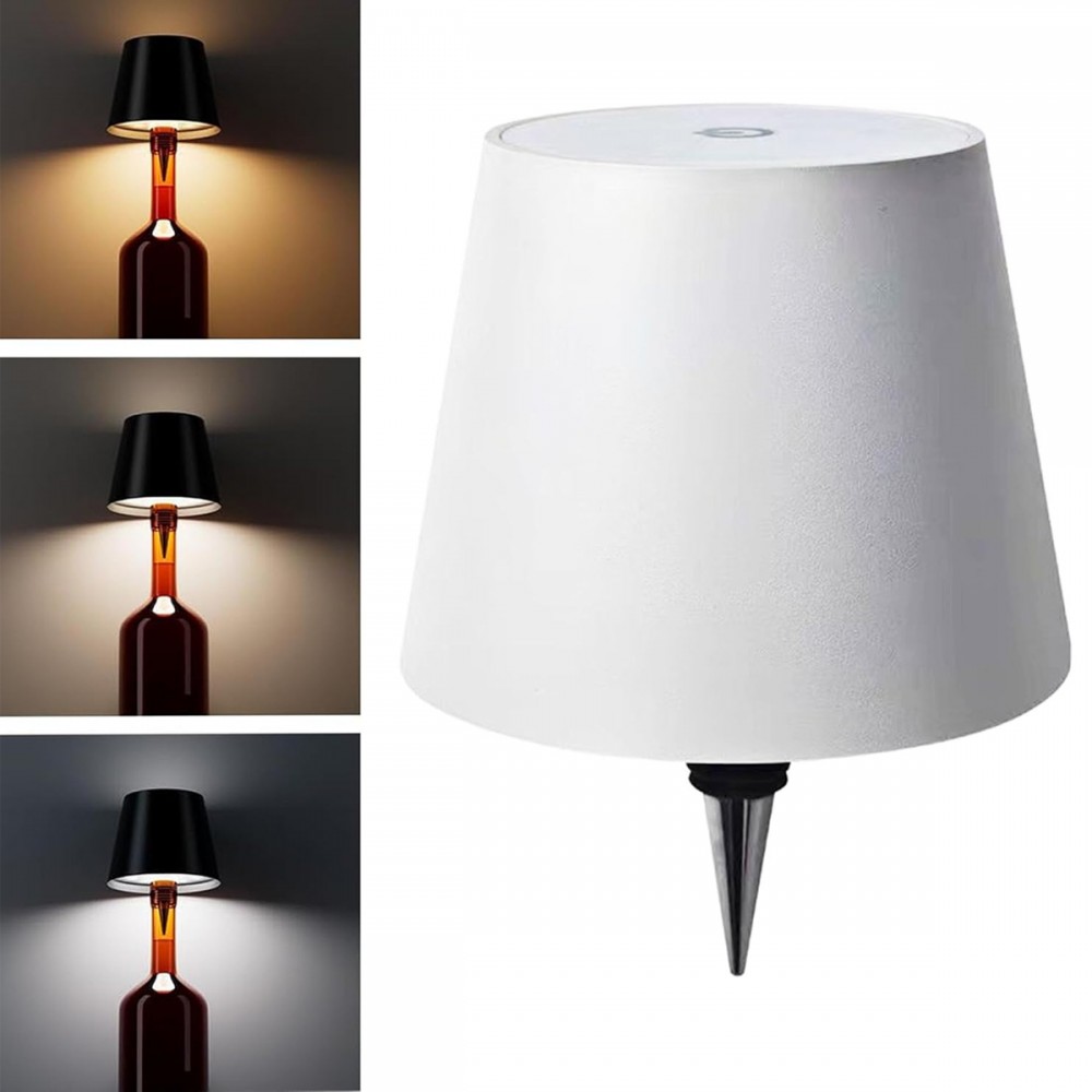 LUMINÁRIA DECORATIVA LED COM ENCAIXE PARA GARRAFA EM METAL E PLÁSTICO REF: APB06L-WH LUMINÁRIA DECORATIVA LED COM ENCAIXE PARA GARRAFA EM METAL E PLÁSTICO REF: APB06L-WH