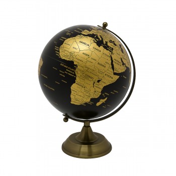 GLOBO TERRESTRE DECORATIVO EM PLÁSTICO PVC E METAL REF: APJF20008
