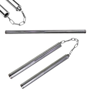 NUNCHAKU MODELO BASTÃO EM METAL REF: AP6751NK-4 NUNCHAKU MODELO BASTÃO EM METAL REF: AP6751NK-4