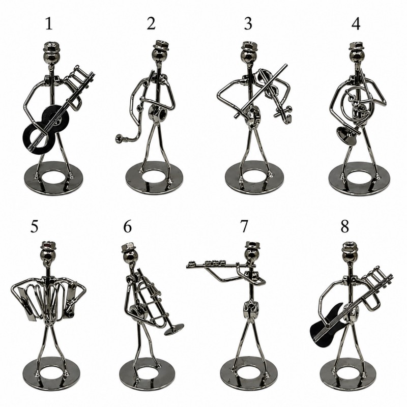 ENFEITE DECORATIVO MODELO MÚSICO DE MESA EM METAL REF: APD1008-1 ENFEITE DECORATIVO MODELO MÚSICO DE MESA EM METAL REF: APD1008-1