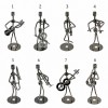 ENFEITE DECORATIVO DE MESA MODELO MÚSICO DE METAL REF: AP1008-2