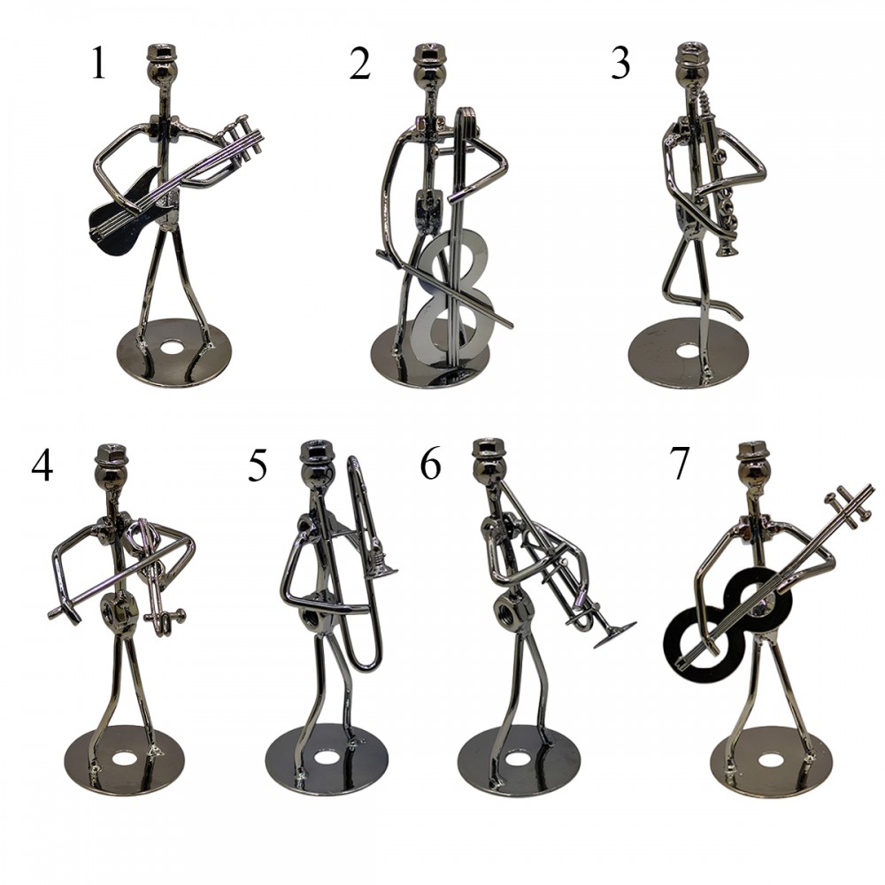 ENFEITE DECORATIVO DE MESA MODELO MÚSICO EM METAL REF: AP1008-2 ENFEITE DECORATIVO DE MESA MODELO MÚSICO EM METAL REF: AP1008-2