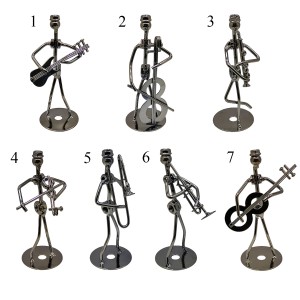 ENFEITE DECORATIVO DE MESA MODELO MÚSICO EM METAL REF: AP1008-2 ENFEITE DECORATIVO DE MESA MODELO MÚSICO EM METAL REF: AP1008-2