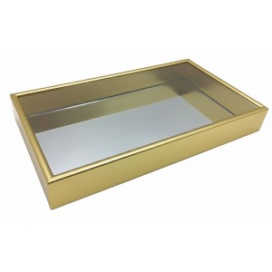 BANDEJA ESPELHADA EM PLÁSTICO E VIDRO REF: AP8401-1