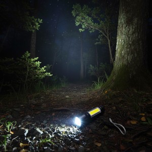 LANTERNA MANUAL RECARREGÁVEL EM METAL REF: AP17885FL03