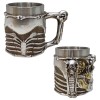 CANECA DE INOX E RESINA 600ML MODELO CAVEIRA REF: AP25003B CANECA DE INOX E RESINA 600ML MODELO CAVEIRA REF: AP25003B