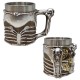 CANECA DE INOX E RESINA 600ML MODELO CAVEIRA REF: AP25003B