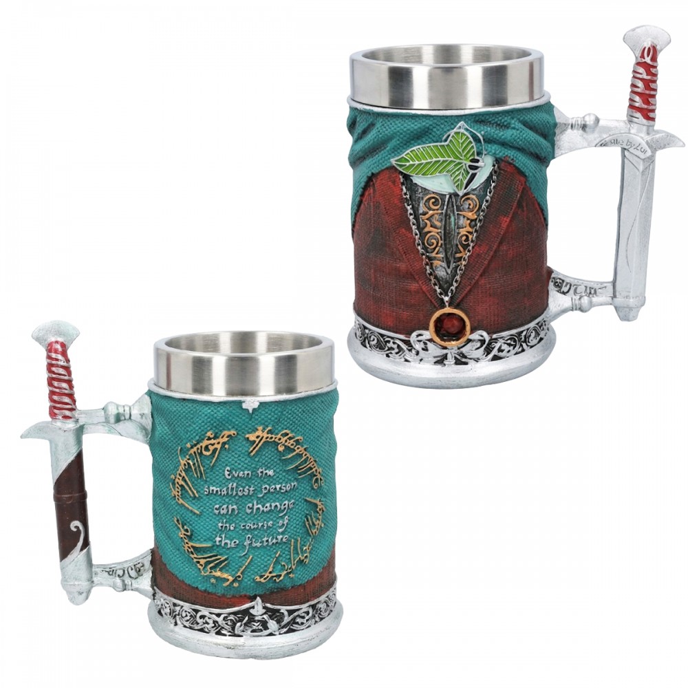 CANECA MODELO MEDIEVAL DE RESINA E INOX 600ML REF: AP134B