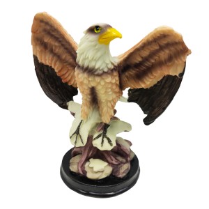 ENFEITE DECORATIVO ÁGUIA EM RESINA PLÁSTICA REF: AP744-2