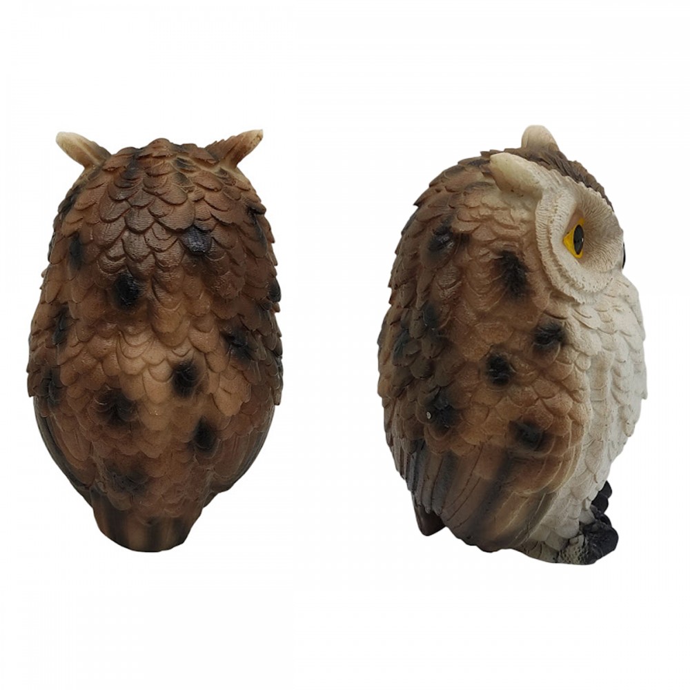 ENFEITE DECORATIVO CORUJA EM RESINA PLÁSTICA REF: AP744-3 ENFEITE DECORATIVO CORUJA EM RESINA PLÁSTICA REF: AP744-3