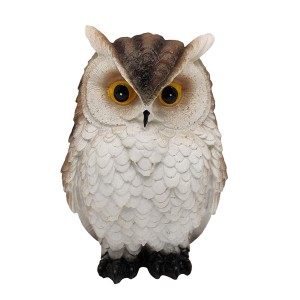 ENFEITE DECORATIVO CORUJA EM RESINA PLÁSTICA REF: AP744-3