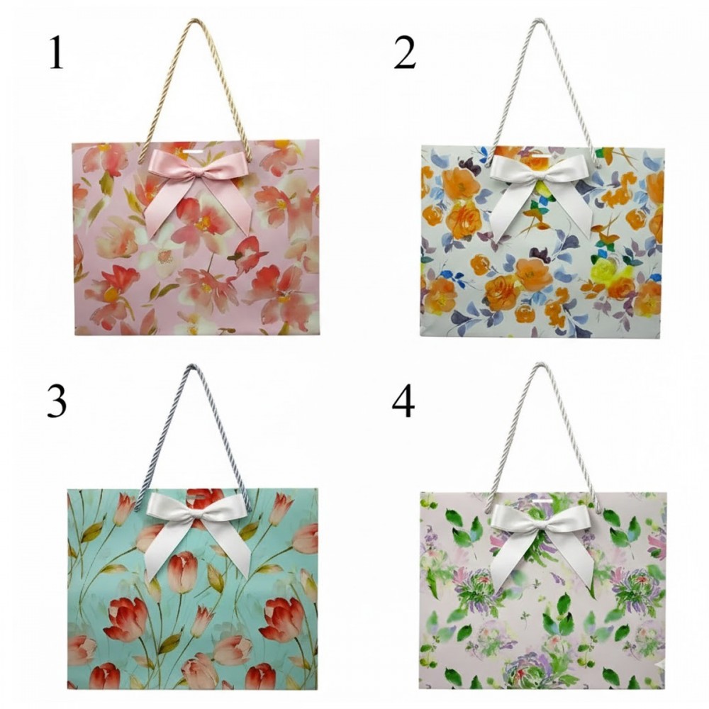 SACOLA DE PAPEL ESTAMPADA PARA PRESENTES REF: APH039M