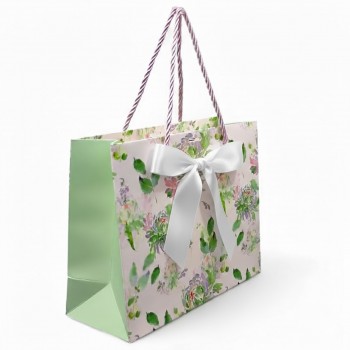 SACOLA DE PAPEL ESTAMPADA PARA PRESENTES REF: APH039M SACOLA DE PAPEL ESTAMPADA PARA PRESENTES REF: APH039M