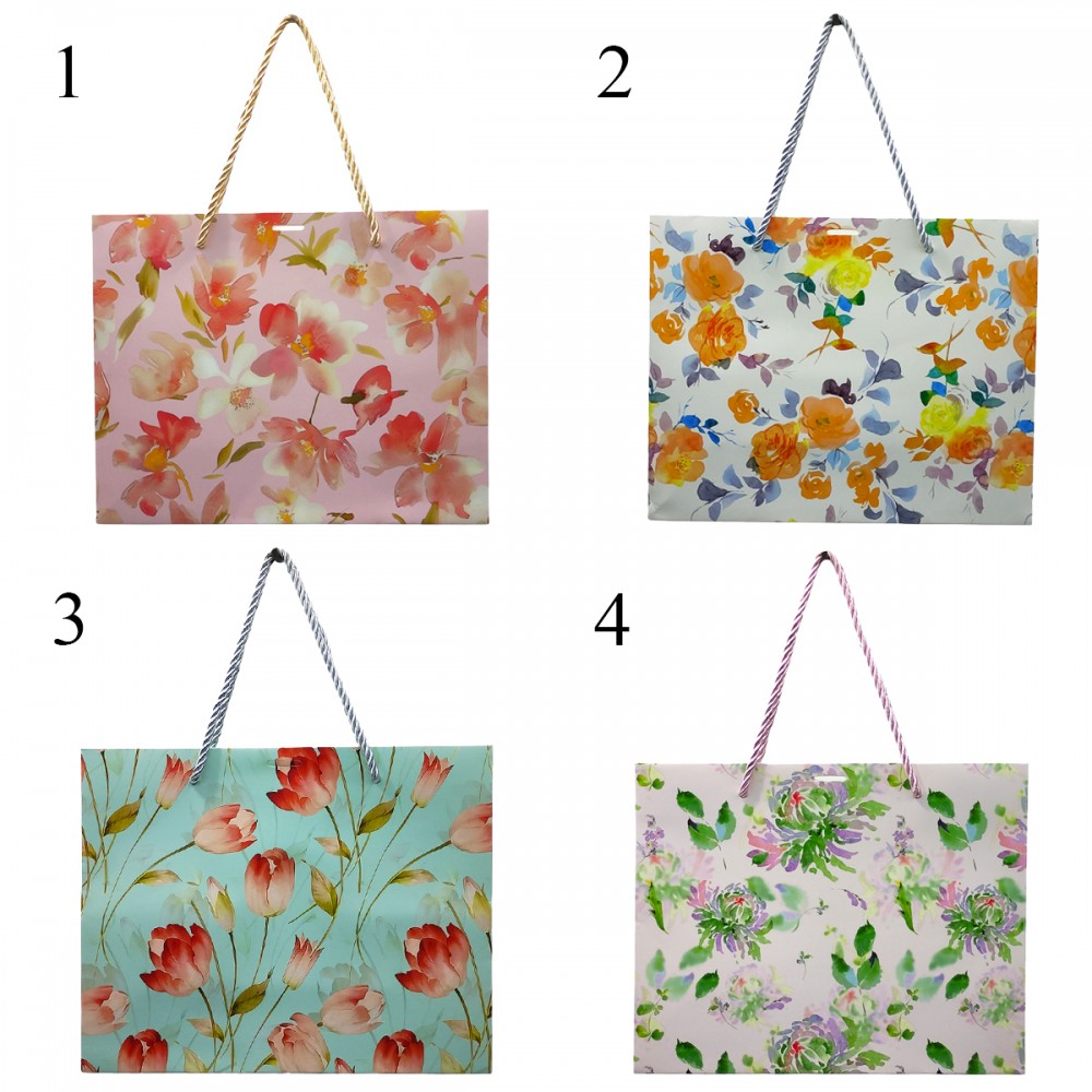 SACOLA DE PAPEL ESTAMPADA PARA PRESENTES REF: APH039M