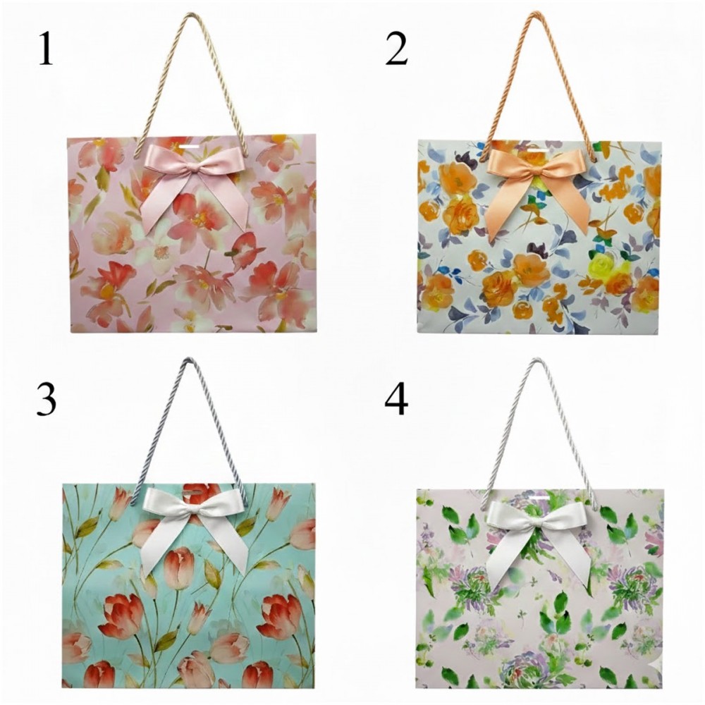 SACOLA DE PAPEL ESTAMPADA PARA PRESENTES REF: APH039L