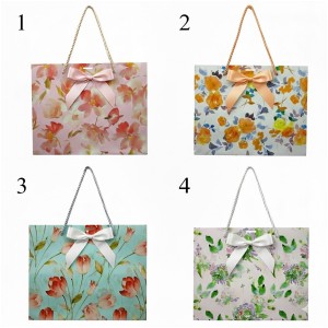 SACOLA DE PAPEL ESTAMPADA PARA PRESENTES REF: APH039L