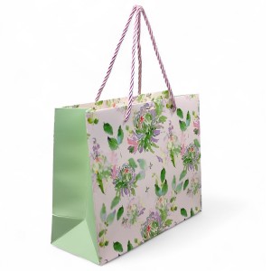 SACOLA DE PAPEL ESTAMPADA PARA PRESENTES REF: APH039L