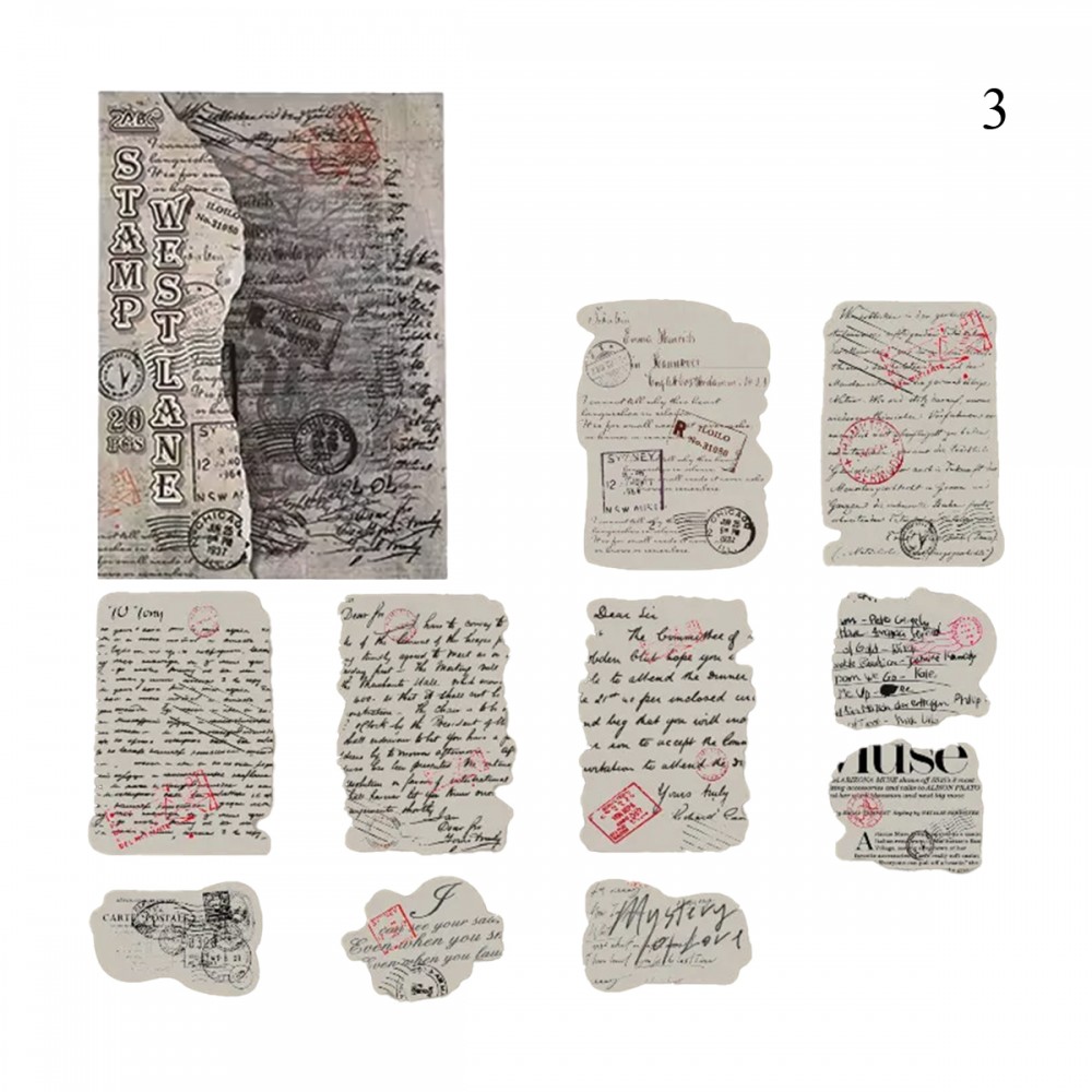 PACOTE COM 20 ADESIVOS SORTIDOS DE PLÁSTICO REF: APJYYM