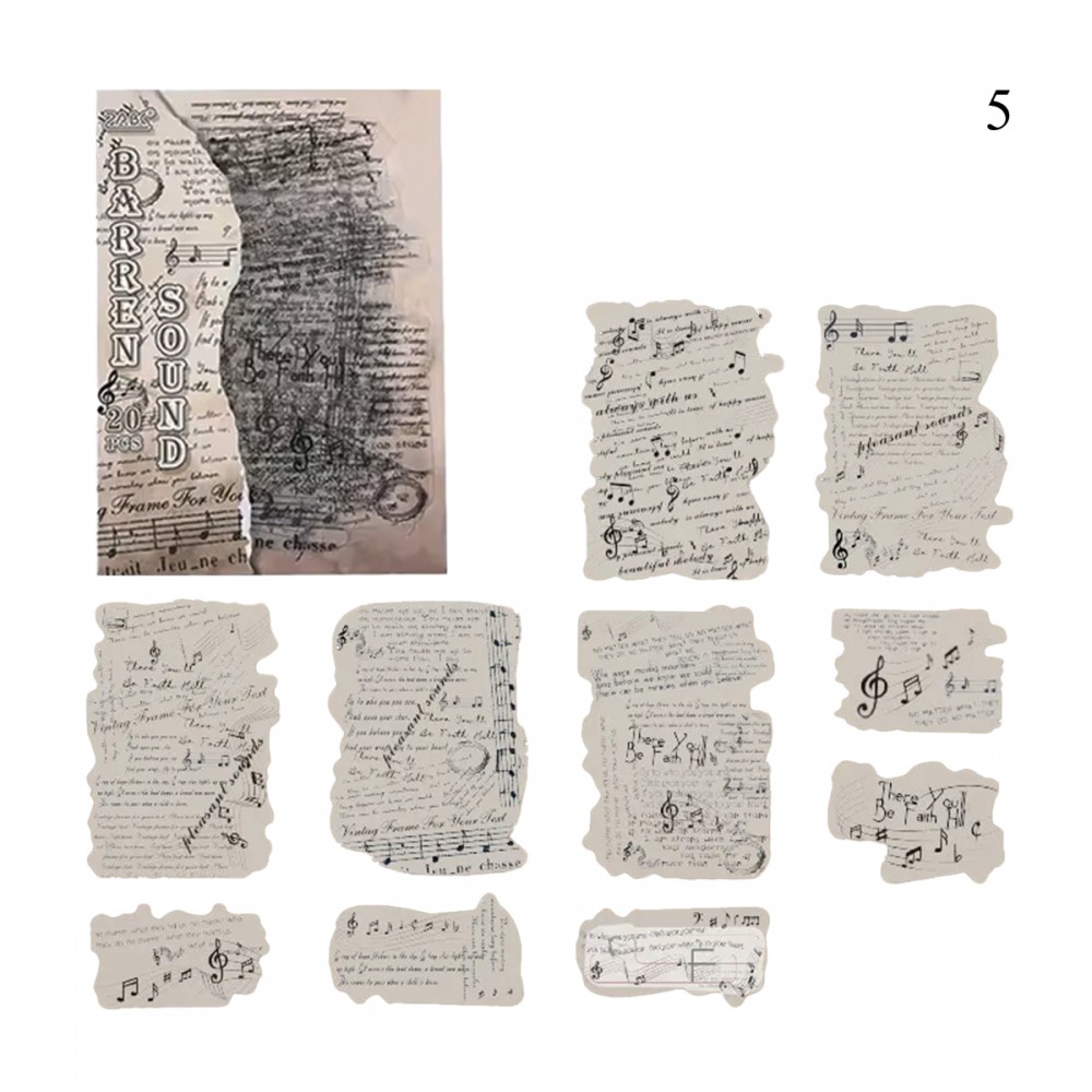 PACOTE COM 20 ADESIVOS SORTIDOS DE PLÁSTICO REF: APJYYM