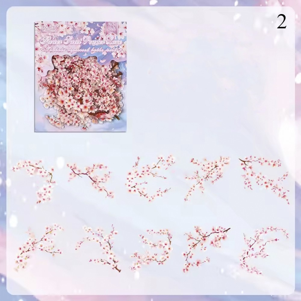 PACOTE COM 20 ADESIVOS DE PLÁSTICO MODELO PLANTAS REF: APCYMY