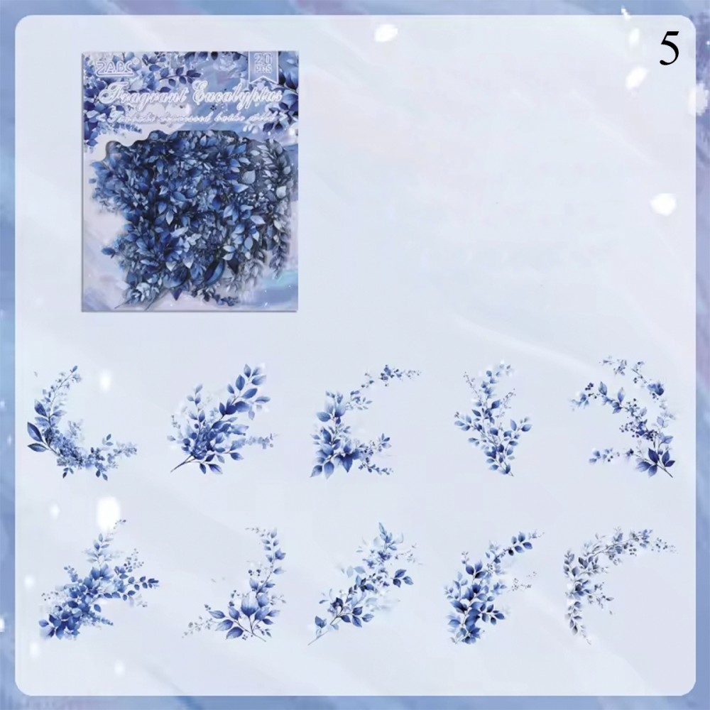 PACOTE COM 20 ADESIVOS DE PLÁSTICO MODELO PLANTAS REF: APCYMY