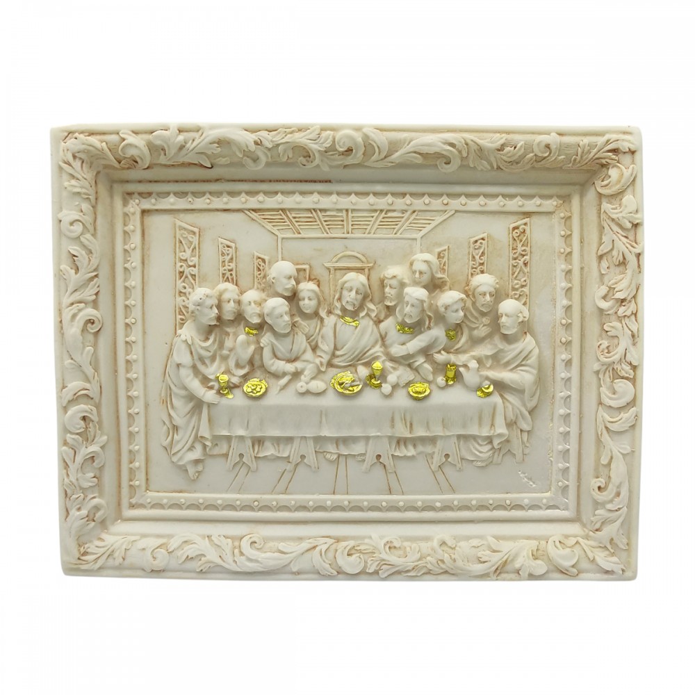 ENFEITE DE MESA DE RESINA MODELO SANTA CEIA REF: APW1239